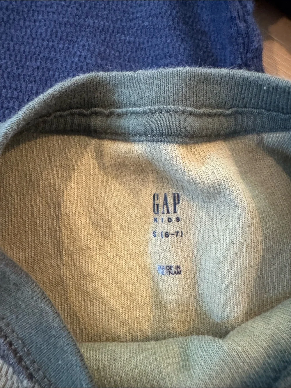 GAP Navy Long-Sleeve Top & Green Camo Long-Sleeve Tee